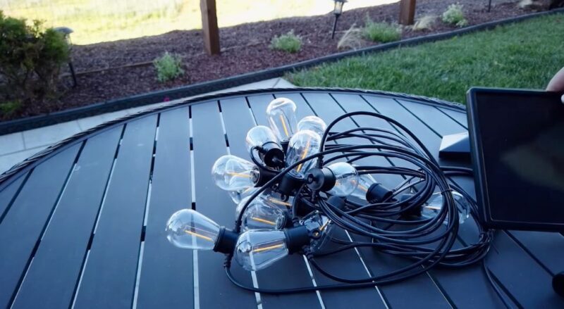 instalaton solar light outdoor